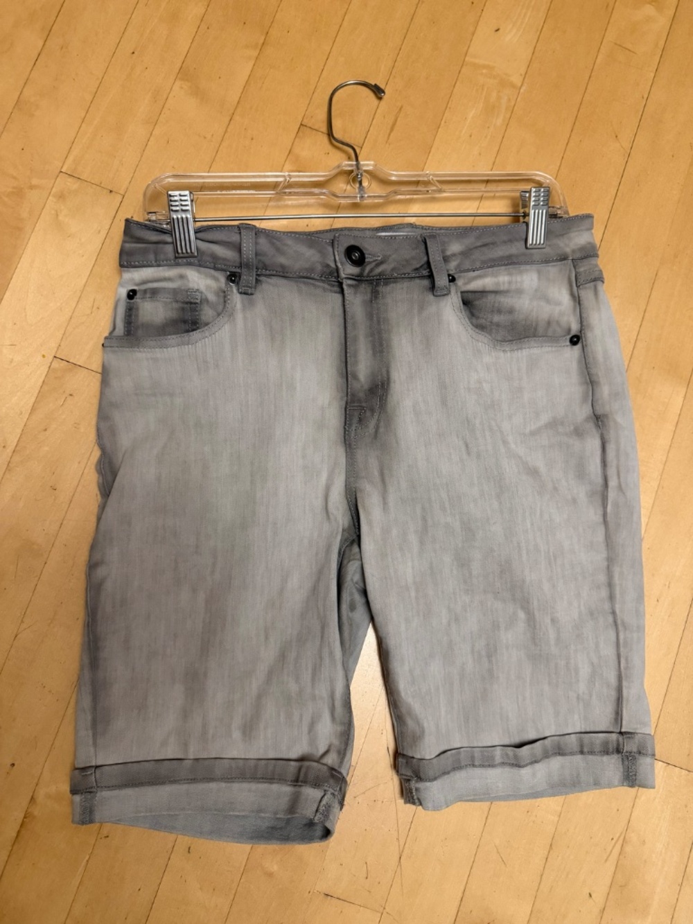 Tribal Jeans faded Grey Bermuda shorts, 8, CB2816 - Picture 2 of 3